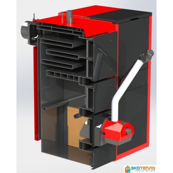 Котел на твердом топливе для отопления 97 кВт 